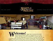 Tablet Screenshot of magoonsigns.com